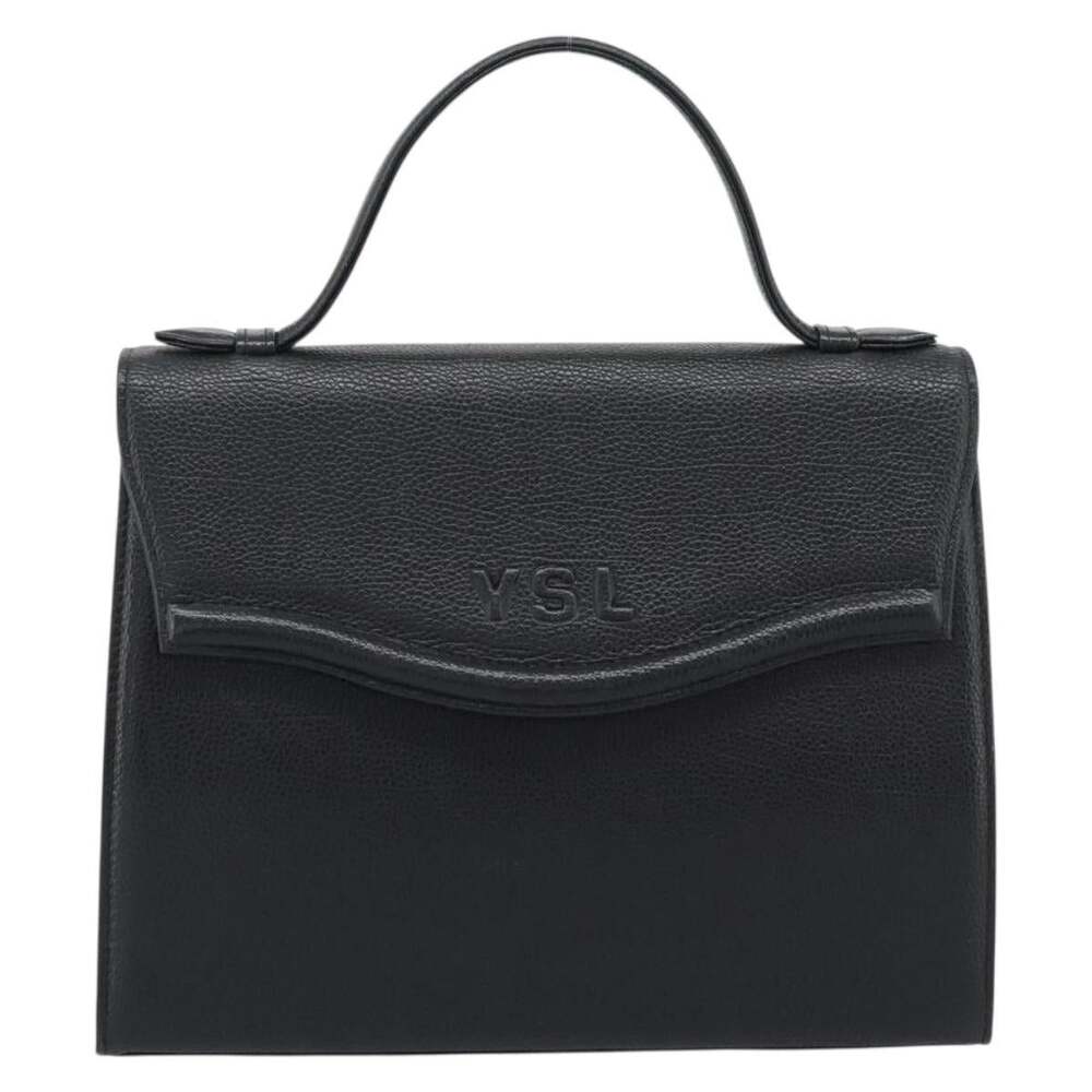 Saint Laurent Leather Tribute Handbag Black